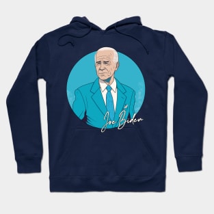 Joe Biden / Retro Style Illustration Design Hoodie